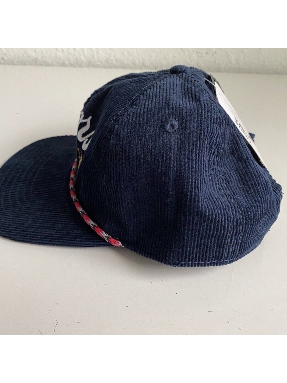 Coors Banquet Corduroy Trucker Rope Snapback Hat Retro Navy Blue NEW - Picture 6 of 13